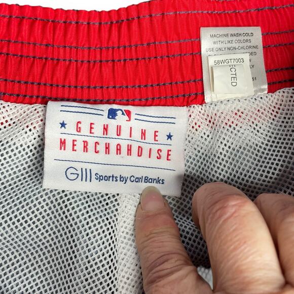 Boston Red Sox Mens XL Swim Trunks Board Shorts G-III Carl Banks MLB Beach Gear - Picture 5 of 15